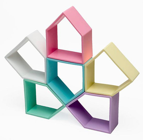 Dena 6 Kids & 6 Houses Pastel
