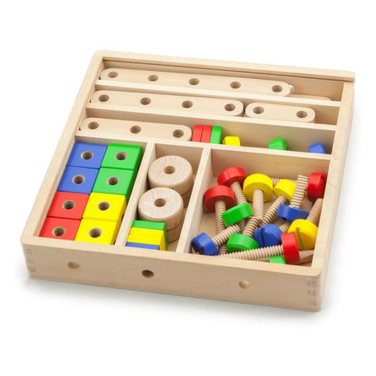 VIGA Wooden Construction Set 53Pc