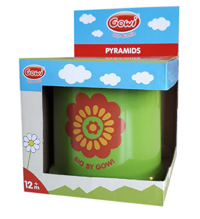 Forest Pyramid Stacking Buckets 11 pieces - Bio by Gowi