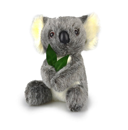 KOALA WITH LEAF AUST MADE 20CM