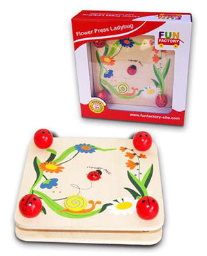Flower Press Lady Bug