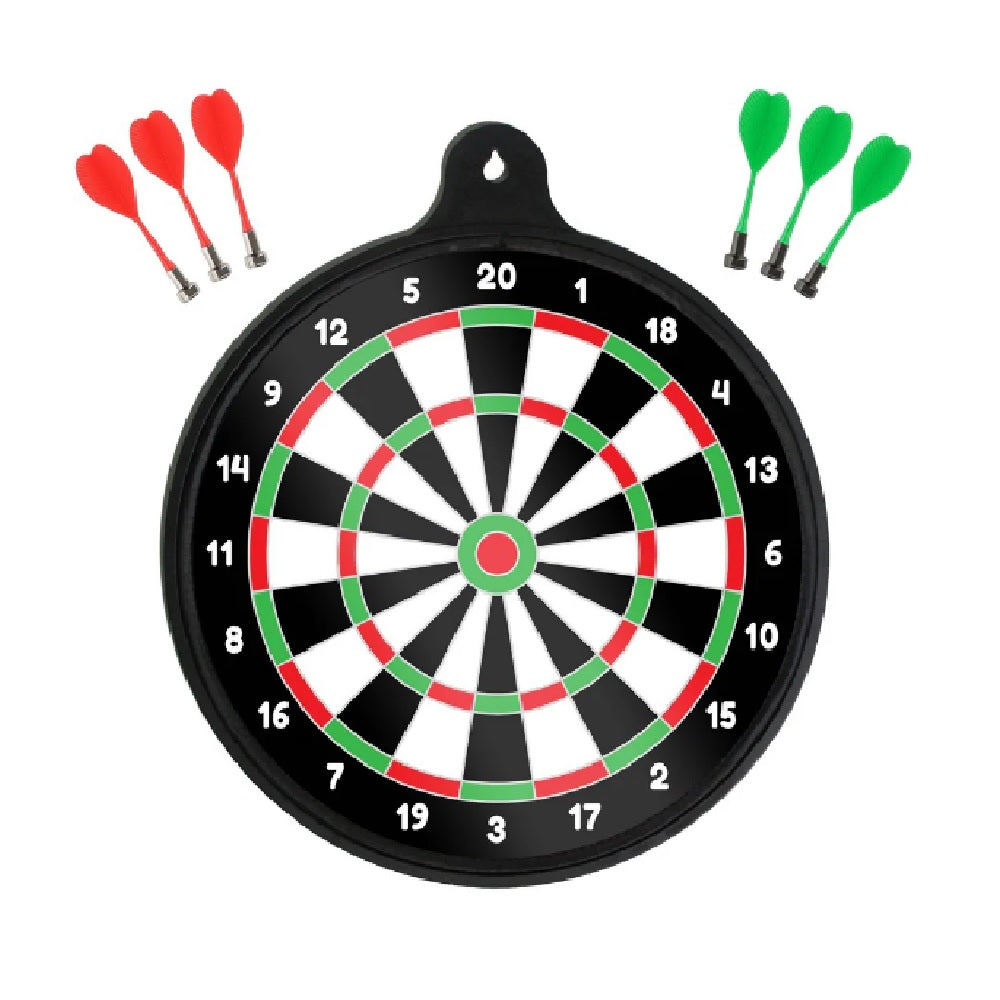 Multi Games Board With Magnetic Darts & Velcro Balls