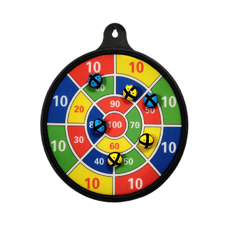 Multi Games Board With Magnetic Darts & Velcro Balls