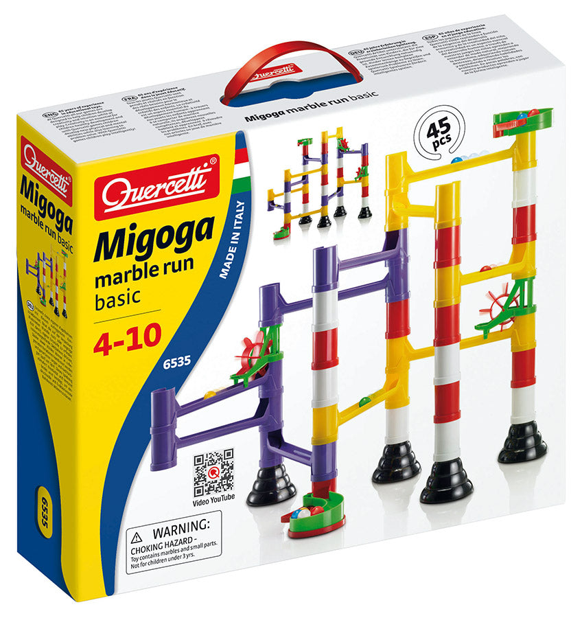 Quercetti Migoga Marble Run Basic 45pc