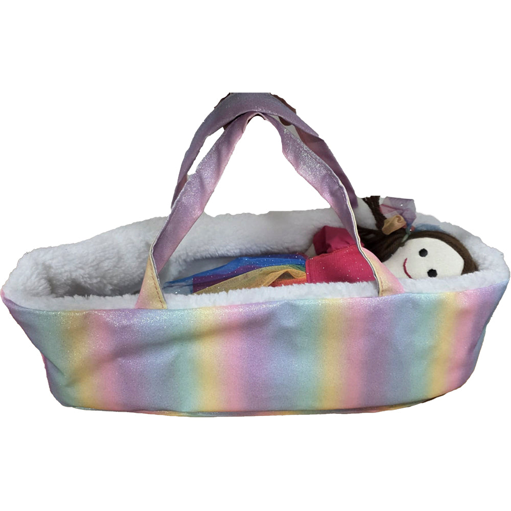 Rainbow Dolls Carry Basket -Sally Fay