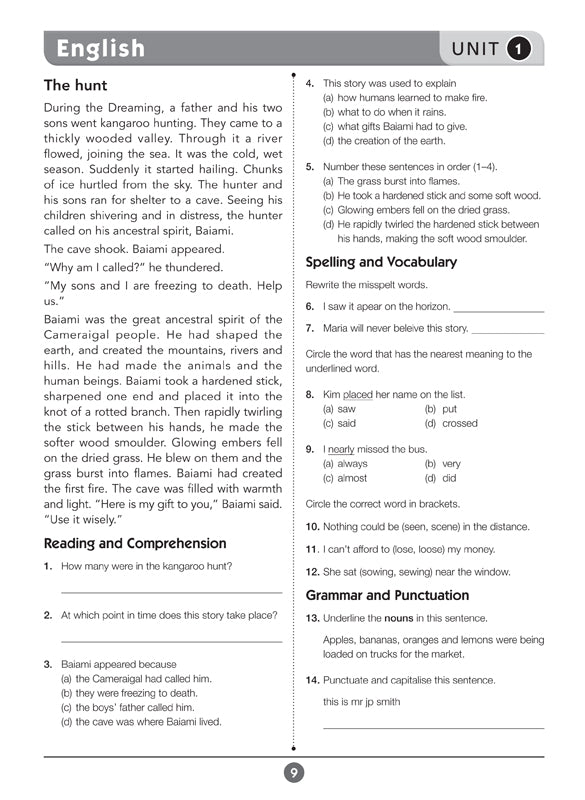 Excel Basic Skills English & Maths Year 5