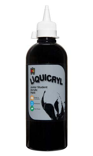 Liquicryl Paint 500ml Black