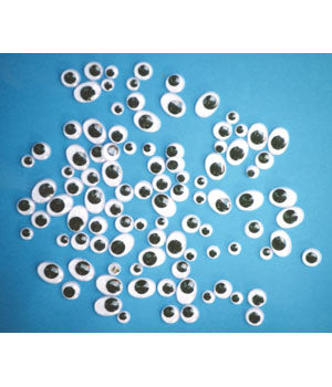 Glue On Eyes Assorted (100)