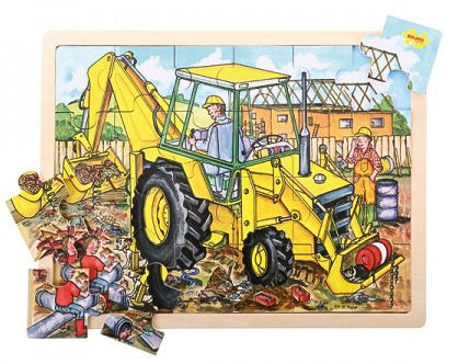 Large Tray Puzzle - Digger