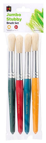 Jumbo Stubby Brush set of 4