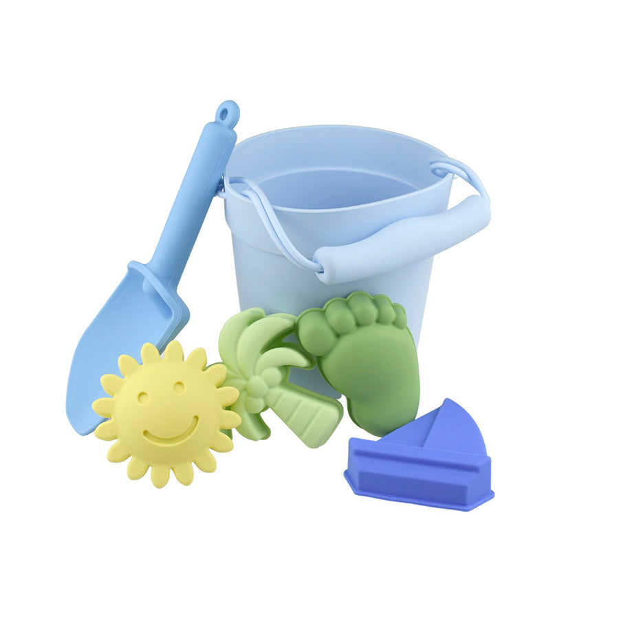 6pc Silicone Beach Set Blue Sundae