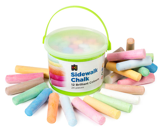 Sidewalk Chalk 24pc Bucket