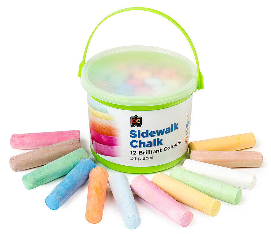 Sidewalk Chalk 24pc Bucket