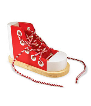 Wooden Lacing Shoe
