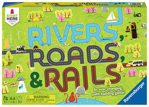 Ravensburger Game- Rivers, Roads & Rails