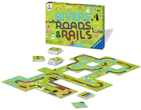 Ravensburger Game- Rivers, Roads & Rails