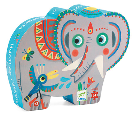 Haathee Asian Elephant 24pc Silhouette Puzzle