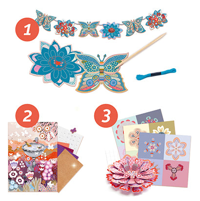 Djeco - The Flower Garden Multi Craft Box Set