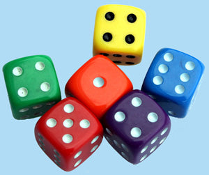 Dice 6 Face Dot (single)