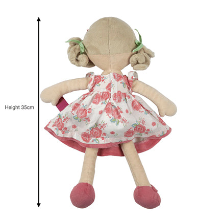 Rag Doll Scarlet Flower Kid - Bonika Doll 35CM