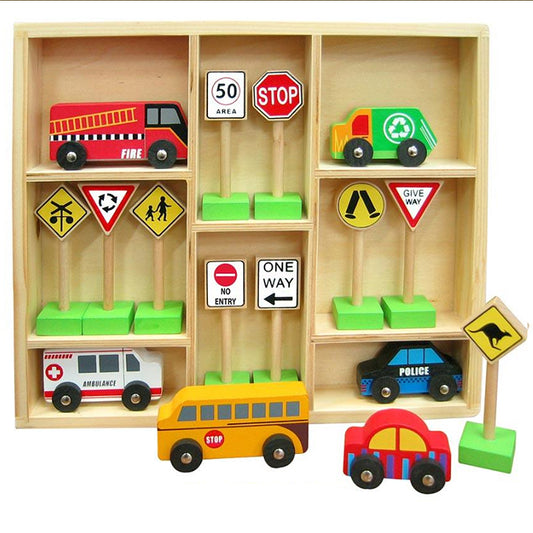 Traffic Signs & Vehicle Set