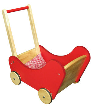 Wooden Dolls Pram