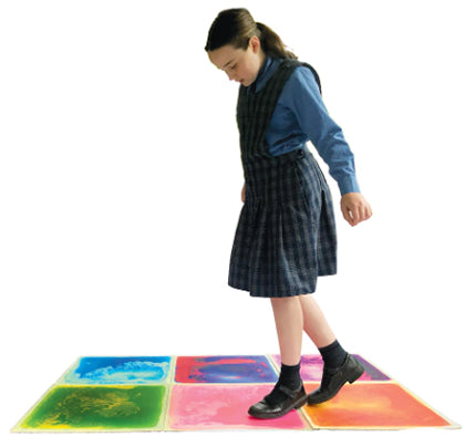 Sensory Liquid Floor Tiles - Set Of 6