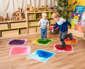 Sensory Liquid Floor Tiles - Set Of 6
