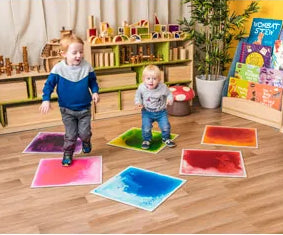 Sensory Liquid Floor Tiles - Set Of 6