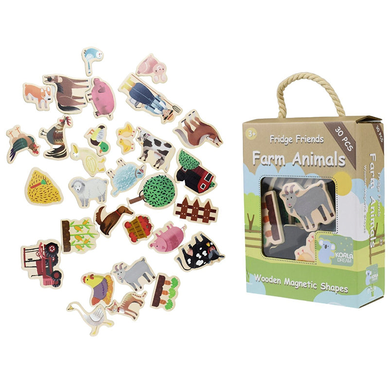 Fridge Magnets Farmyard & Farm Animals 30pcs