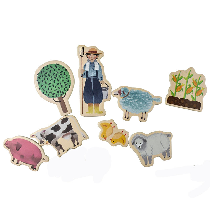 Fridge Magnets Farmyard & Farm Animals 30pcs