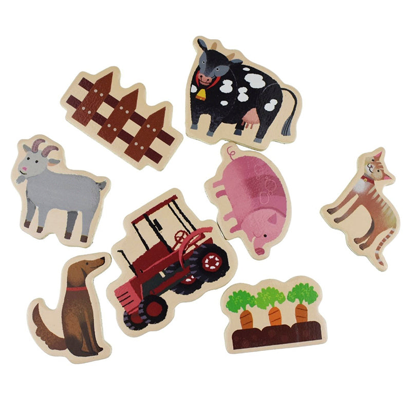 Fridge Magnets Farmyard & Farm Animals 30pcs