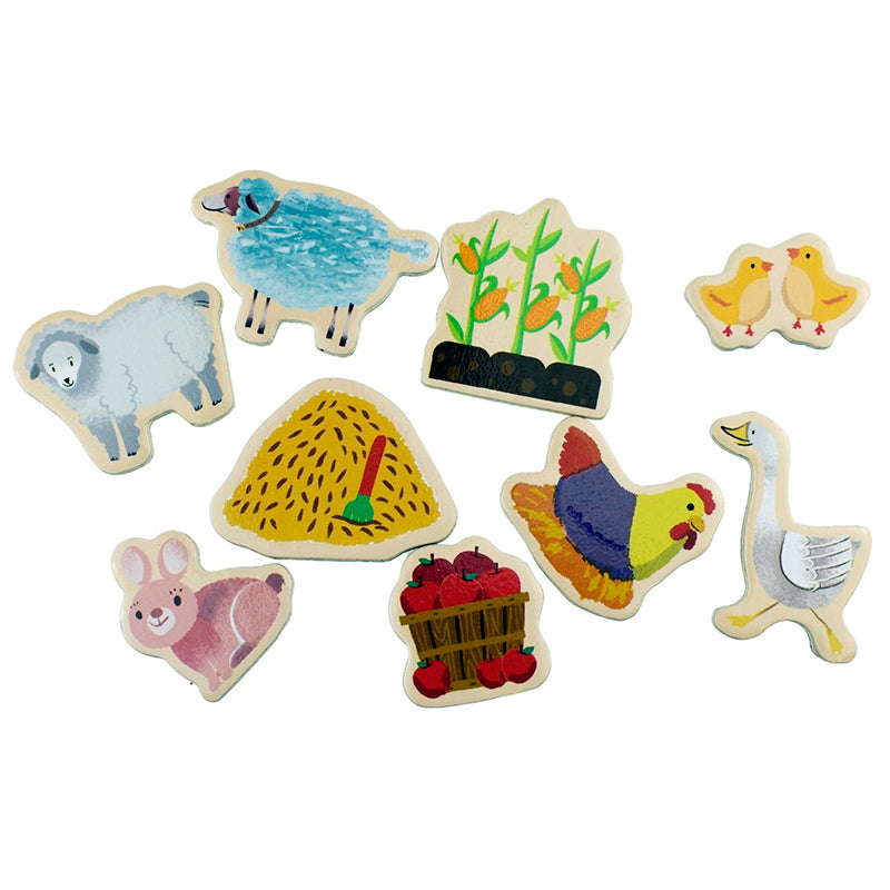 Fridge Magnets Farmyard & Farm Animals 30pcs