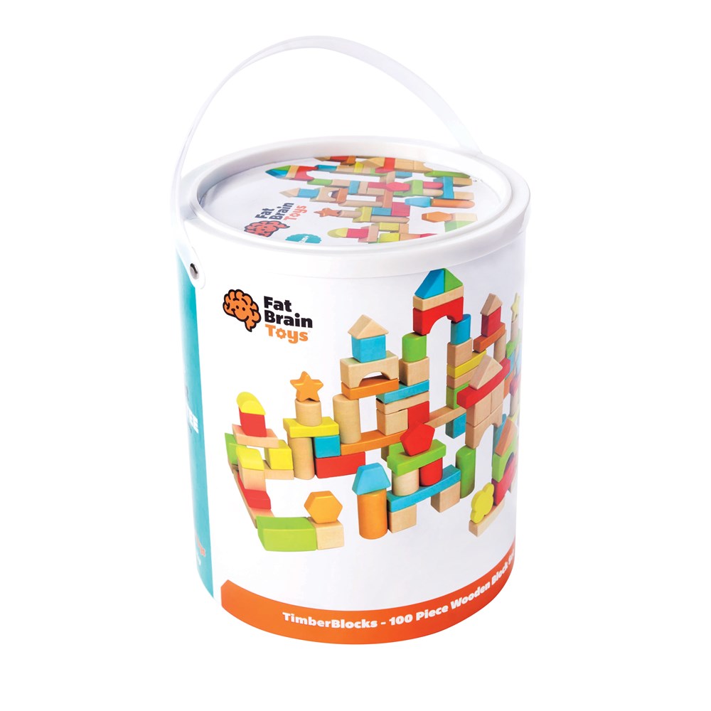 Timberblocks - 100 Piece Wooden Block Set
