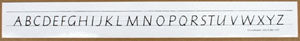 Desk Strip Vic Cursive Alphabet UC