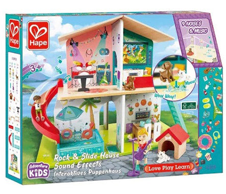 Rock & Slide Musical House With Sound Effects - Hape
