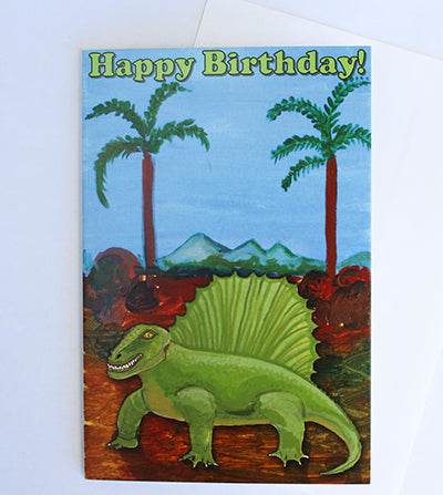 Dimetrodon Birthday Card