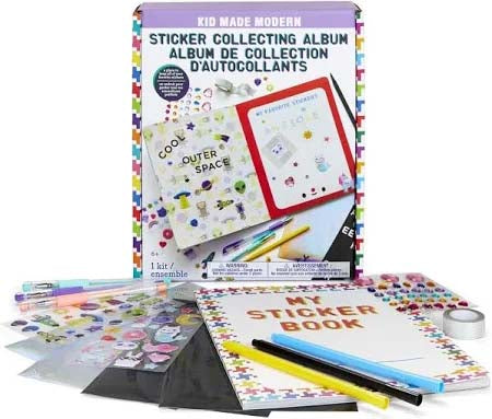 Kid Made Modern- Sticker Collecting Book & Stickers