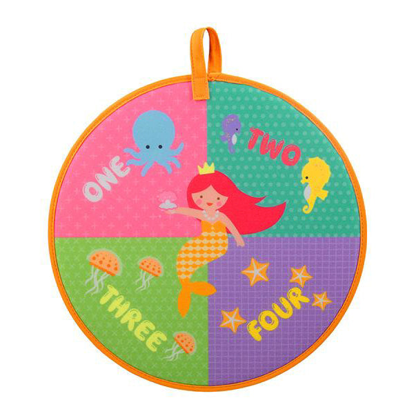 Mermaid Dartboard With Velcro Dart-Balls