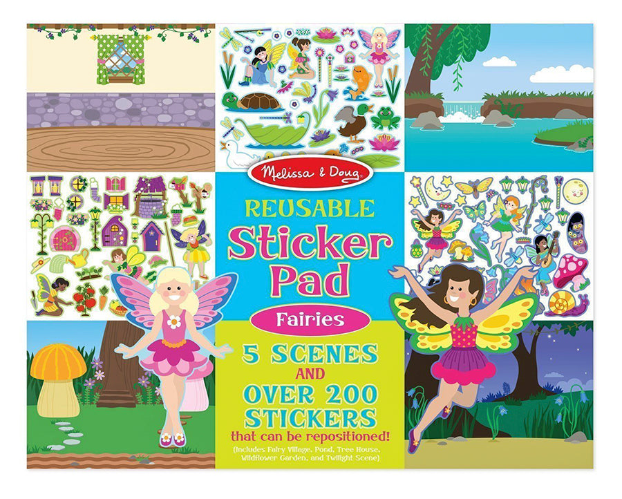 Melissa & Doug Reusable Fairies Sticker Pad