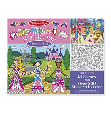 Colour Your Own Sticker Pad - Dress-Up