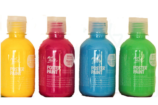 Bright Poster Paint 250mls 4pc