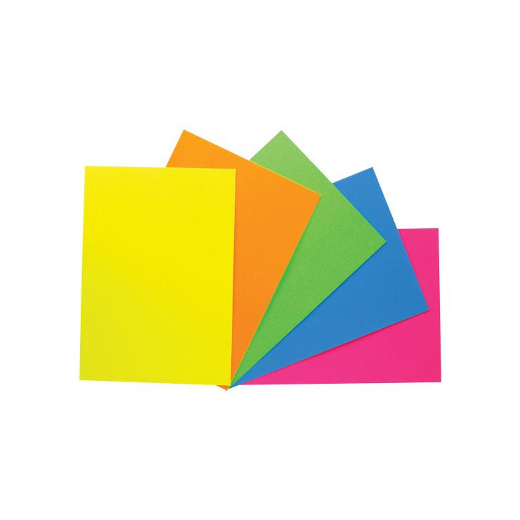 Fluro Art Card Pack 30pc A4