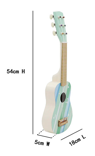 Six String Wooden Guitar -Aqua