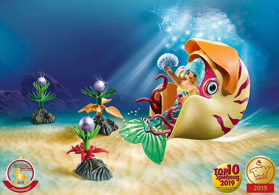 Playmobil Mermaid With Sea Snail Gondola