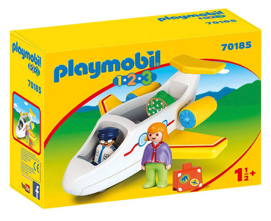 Playmobil 1.2.3 Plane With Passenger