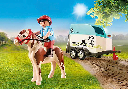Playmobil - Car With Pony Trailer 70511