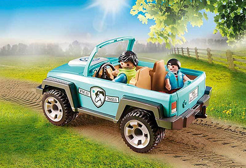Playmobil - Car With Pony Trailer 70511