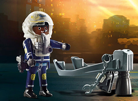 Playmobil - Police Jetpack With Boat