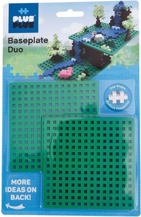 Plus-plus Green Baseplate Duo